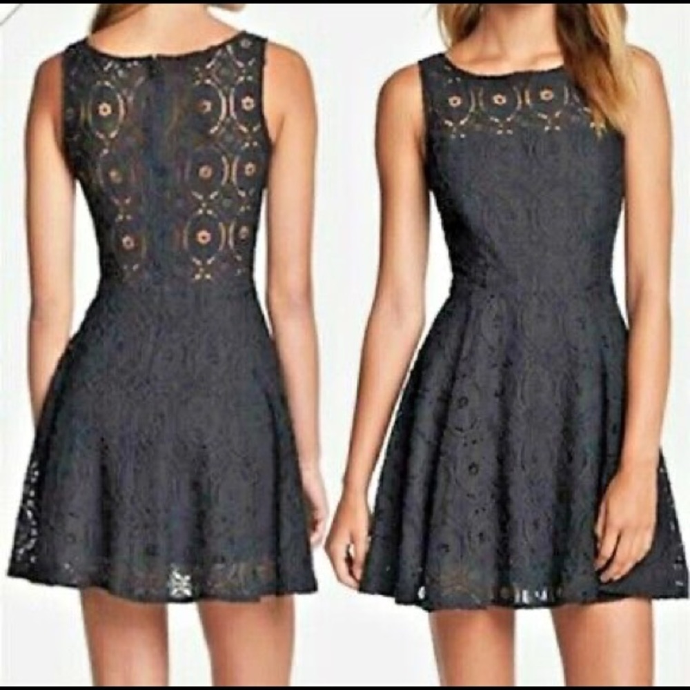 BB DAKOTA black crochet dress